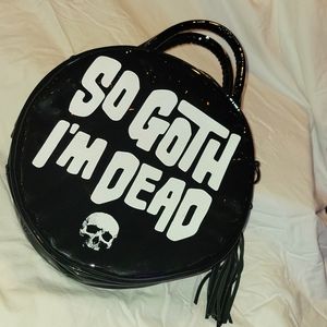 So goth I'm dead, hand bag. Killstar branding inside. Like new w/ shoulder strap